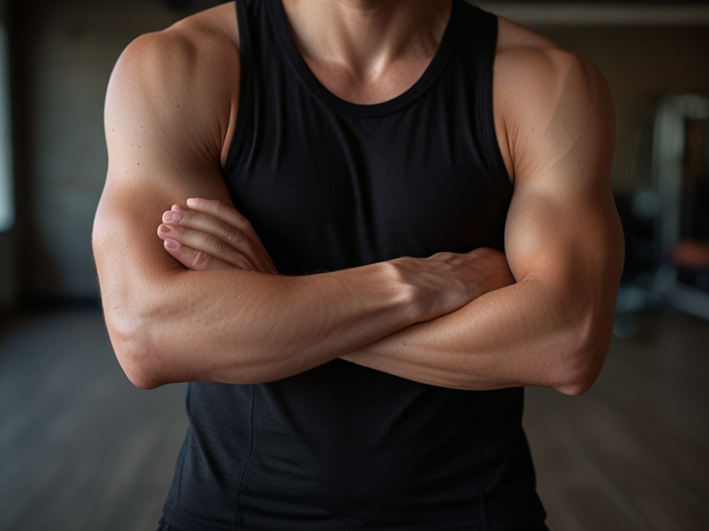 Person med definierade muskler från Pilates